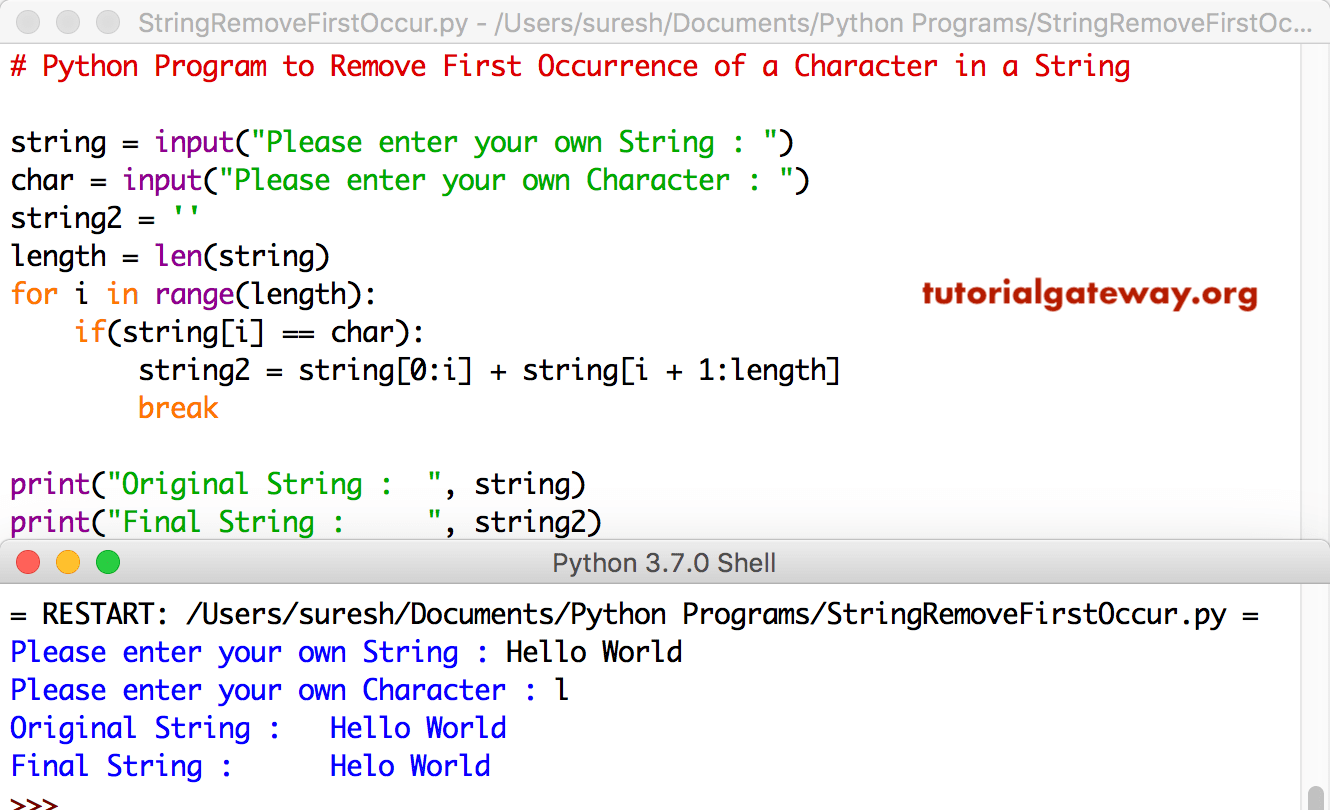 write a python program