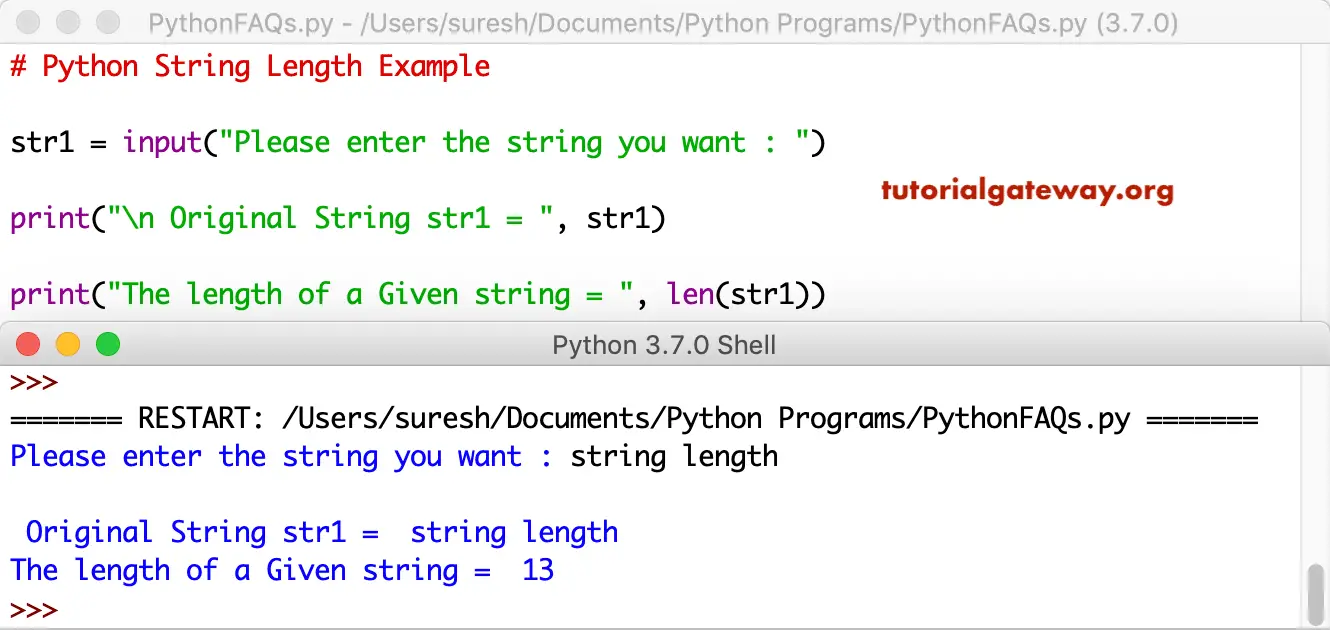 Python String Length