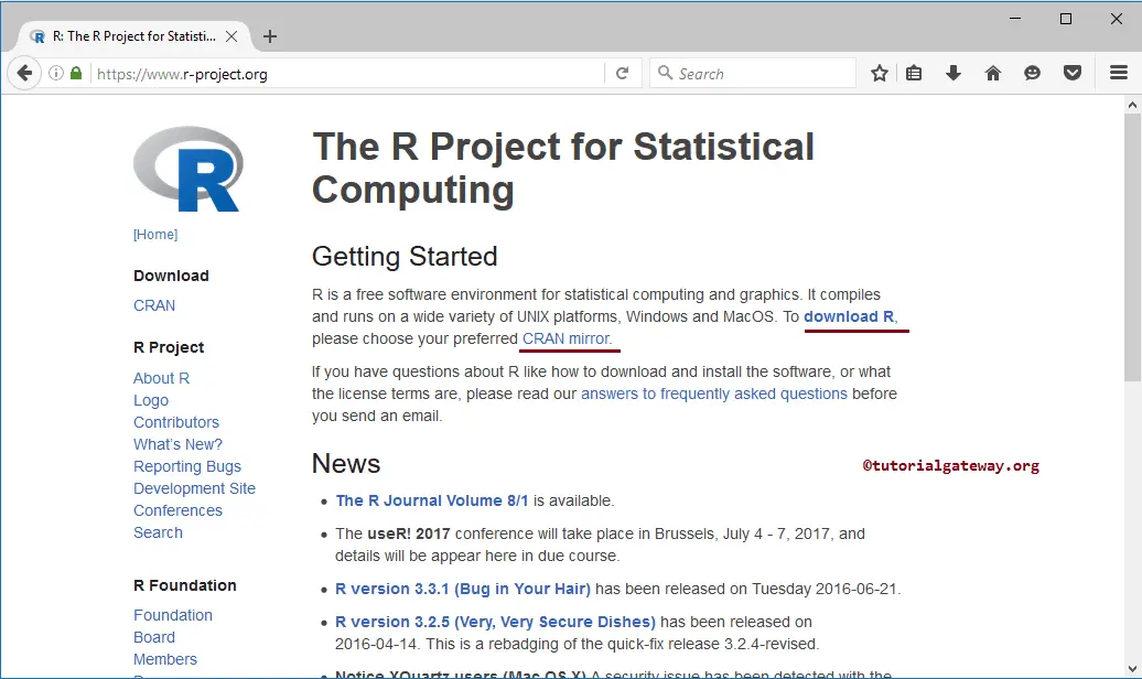 how to download r statistical software for mac